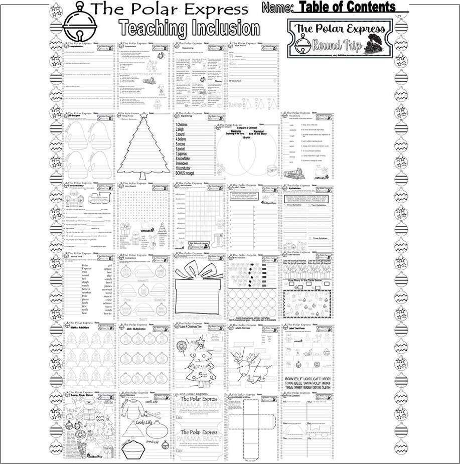 The Polar Express Christmas Read Aloud Book Companion Reading Comprehension Worksheets Made By Teachers