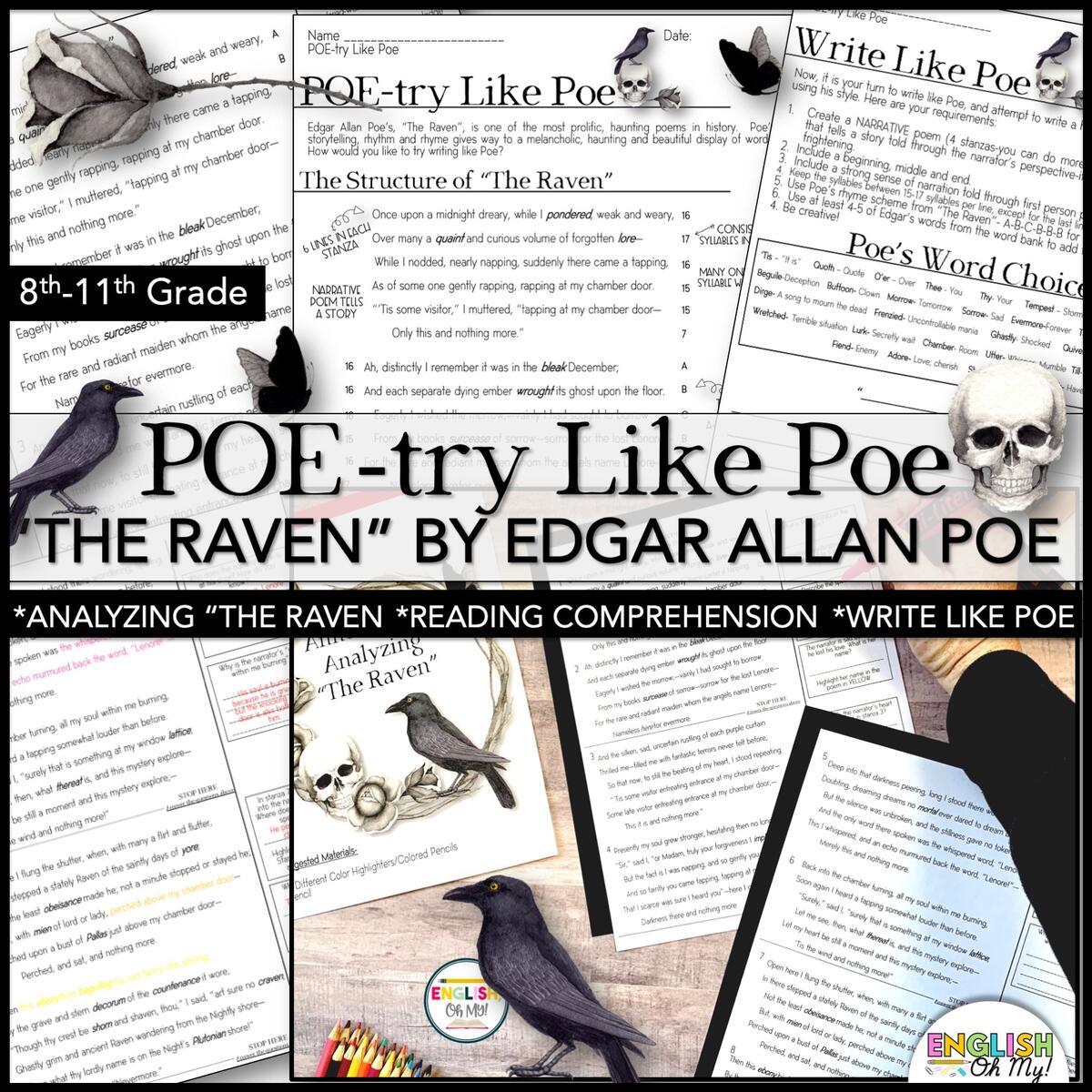 The Raven Poetry Analysis English Oh My The Raven Poetry Analysis English Oh My