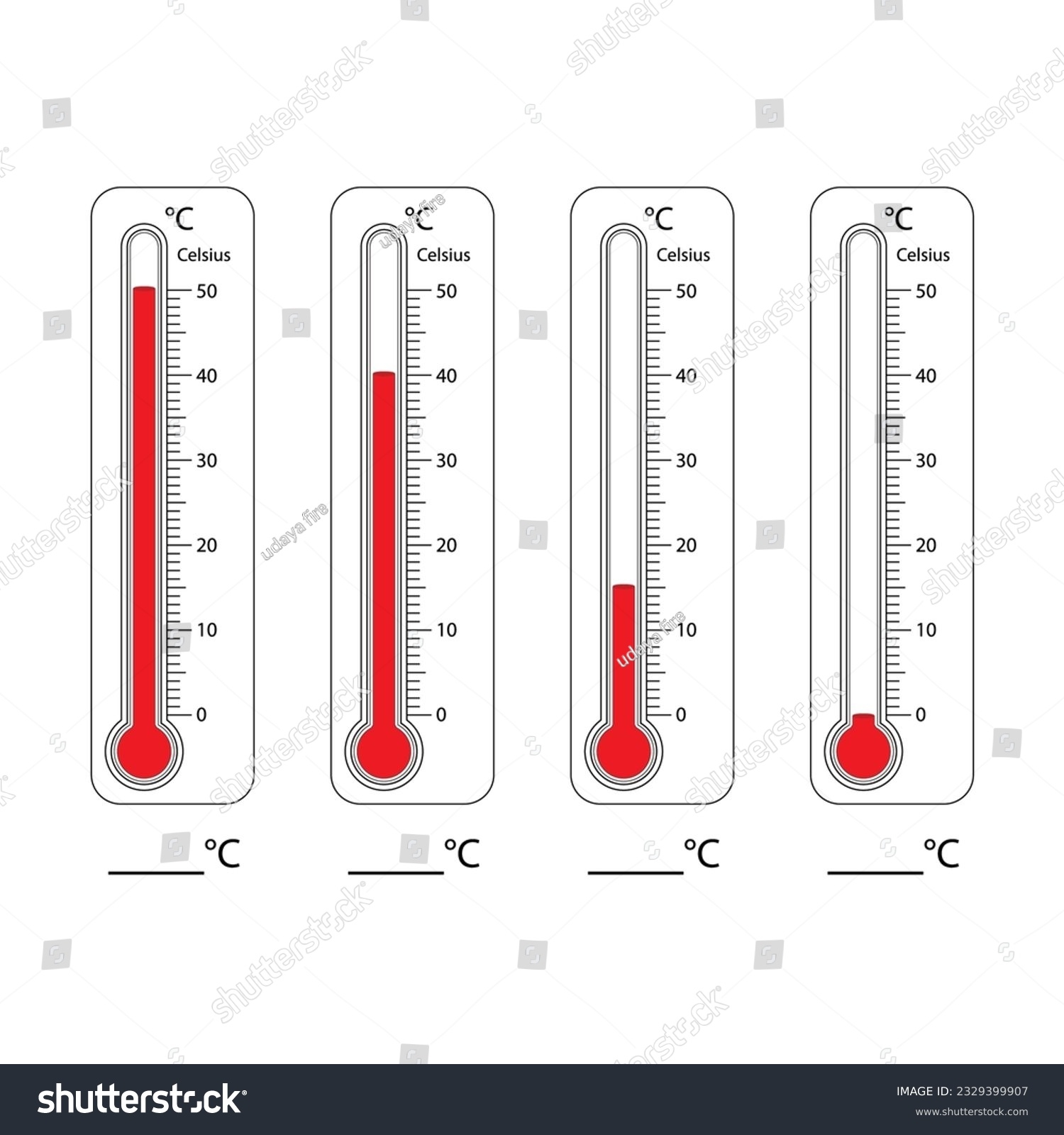 Worksheet To Study The Scale Of Mercury Thermometer Stock Vector Illustration Of Diagnostic Illness 169840890