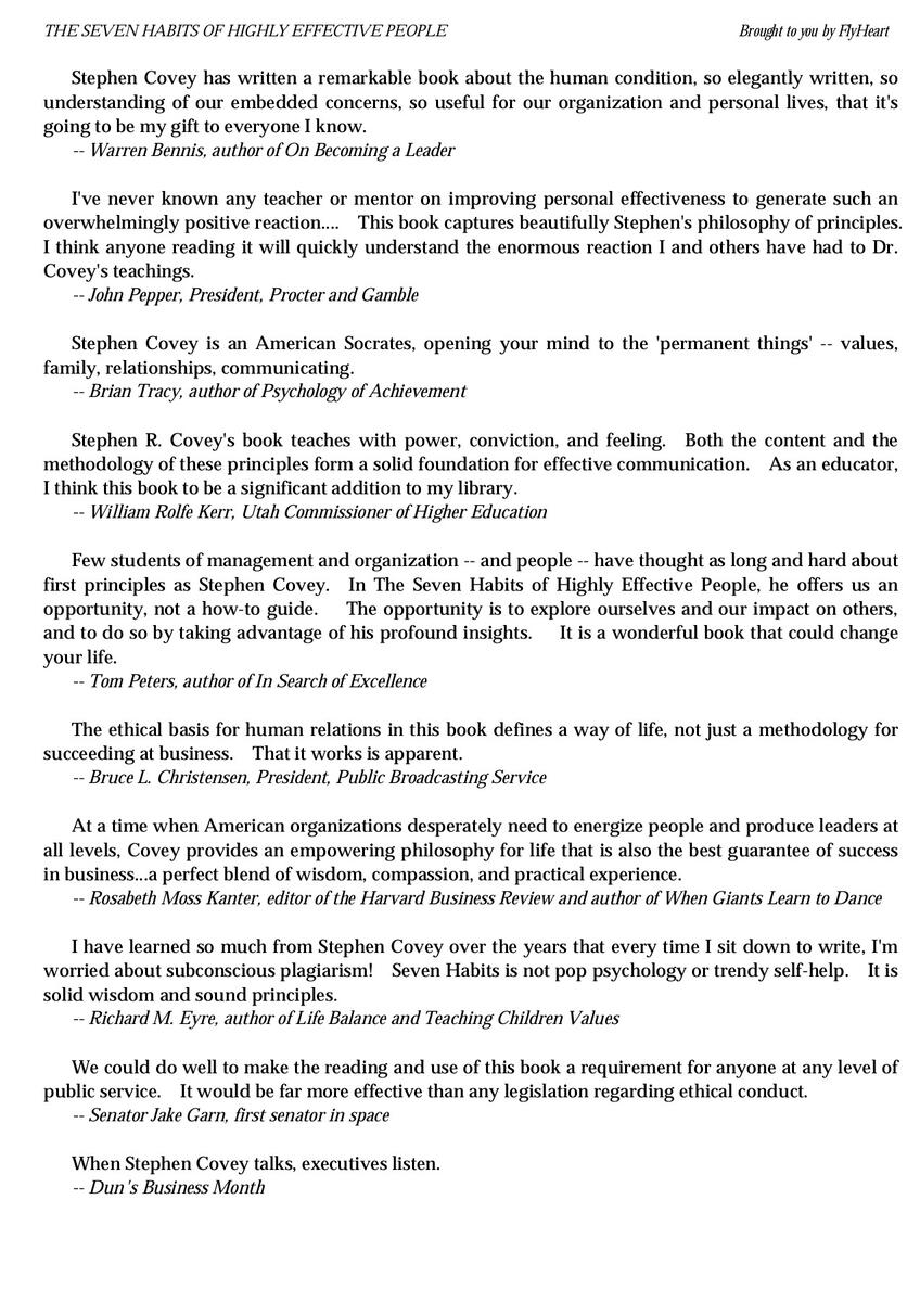 TheSevenHabitsofHighlyEffectivePeople StevenCovey Flip EBook Pages 51 100 AnyFlip