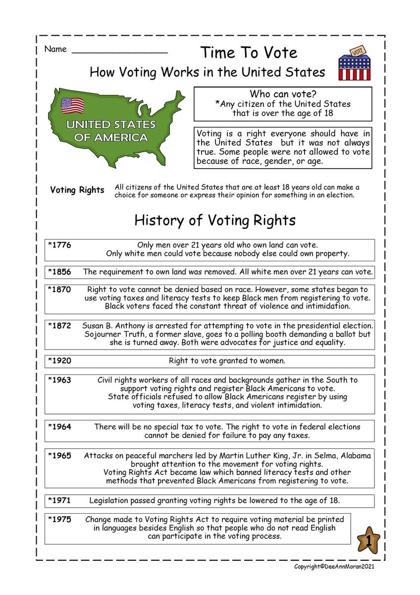 Time To Vote History Elections Electoral College Reading Comprehension Passage Made By Teachers Time To Vote History Elections Electoral College Reading Comprehension Passage Made By Teachers