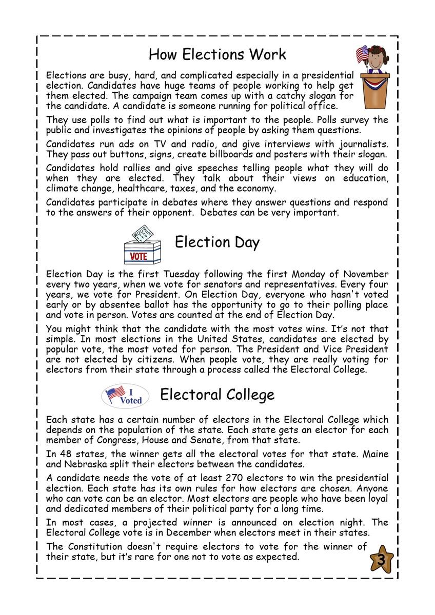 Time To Vote History Elections Electoral College Reading Comprehension Passage Made By Teachers Time To Vote History Elections Electoral College Reading Comprehension Passage Made By Teachers