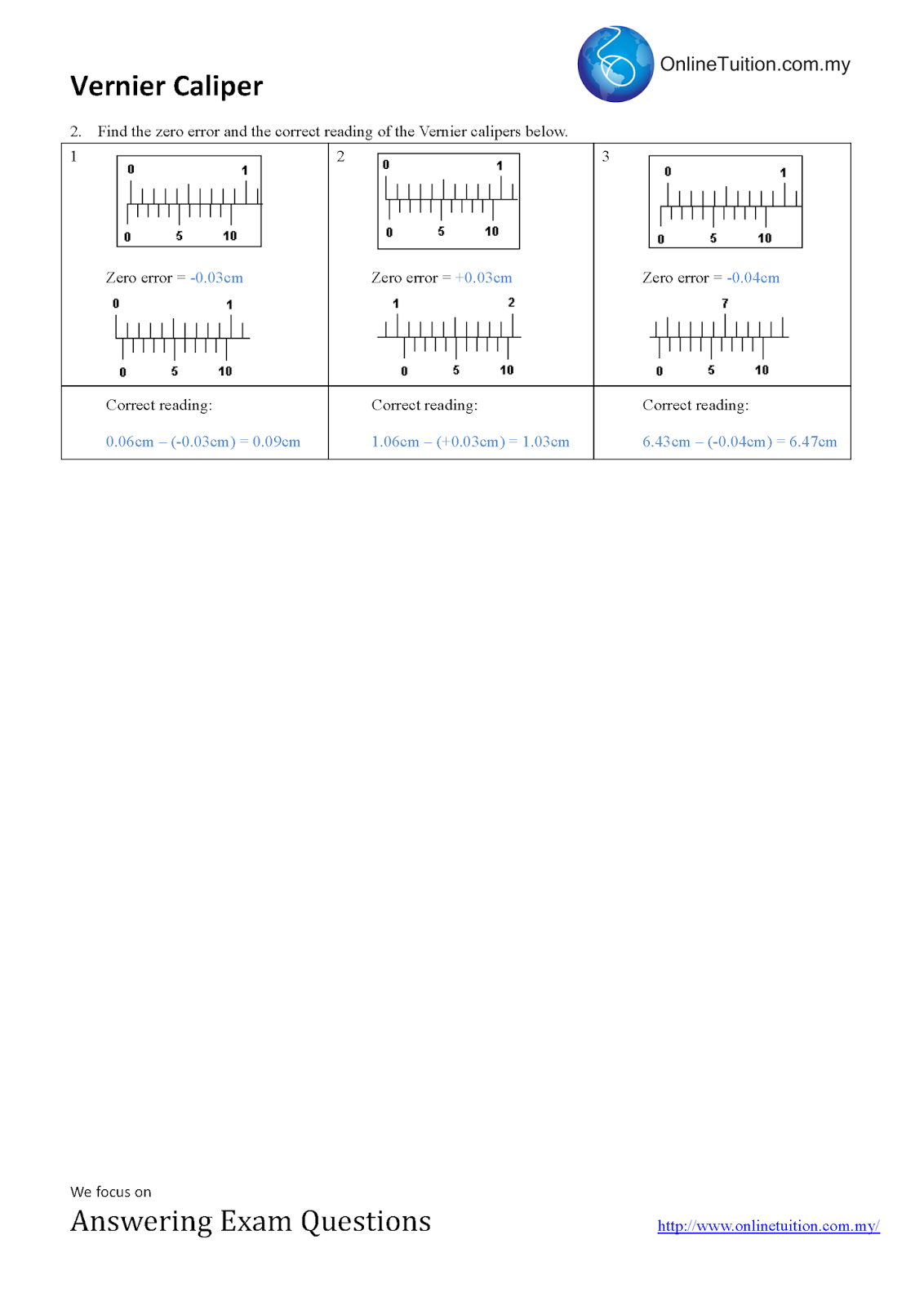 Top Vernier Scale Reading Practice Online How To Read A Vernier Caliper Mini Physics Free Physics Notes Allplanttraining co uk