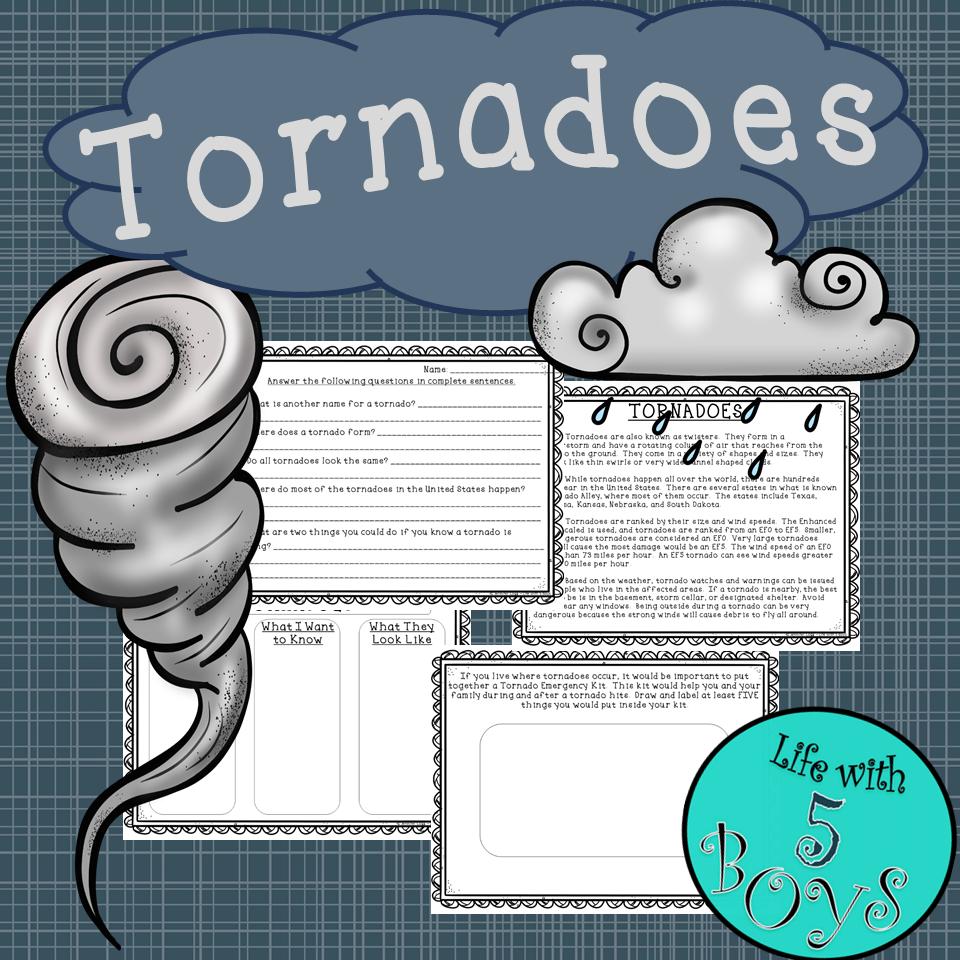 Tornadoes Reading Comprehension Activity Classful Tornadoes Reading Comprehension Activity Classful