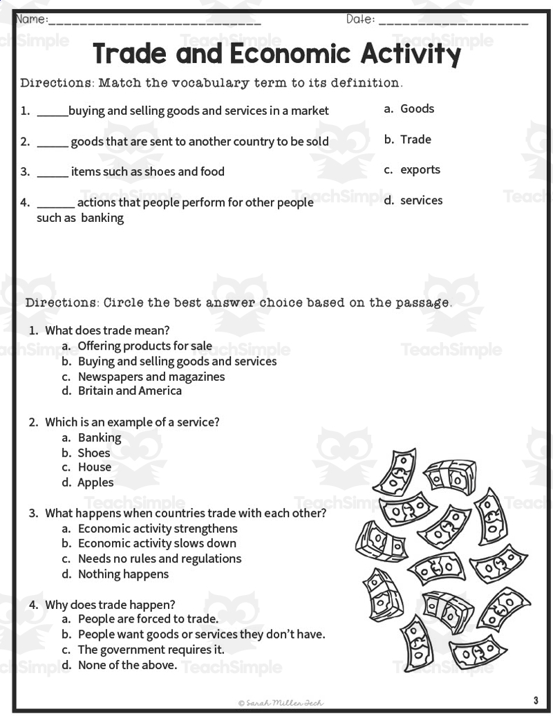 Consumers And Producers Reading Packet By Teach Simple