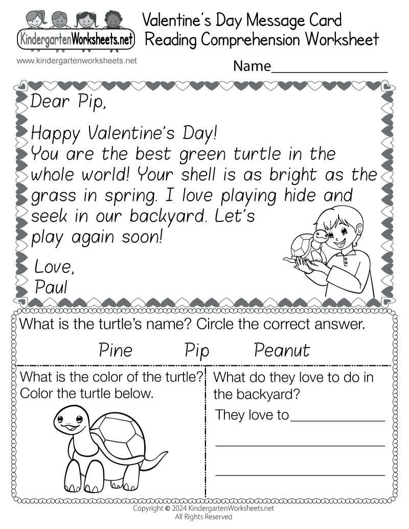 Valentine S Day Reading Comprehension Worksheet Free Printable Digital PDF Valentine S Day Reading Comprehension Reading Activities Worksheets Made By Teachers