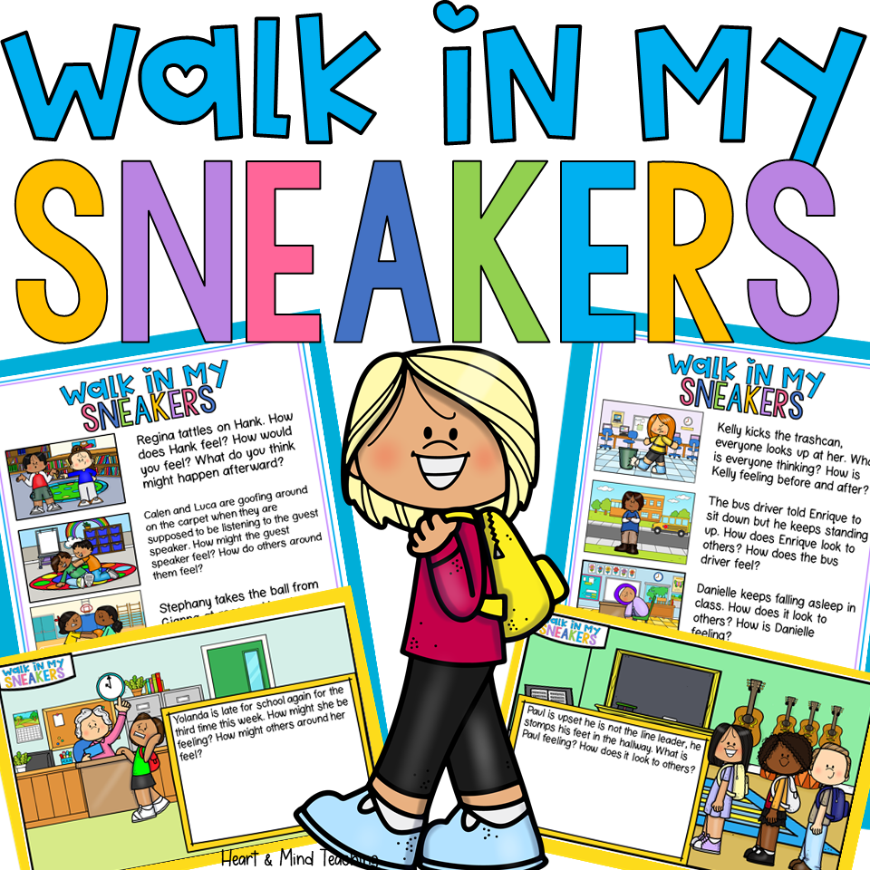 Walk In My Sneakers Empathy Activity Heart And Mind Teaching Walk In My Sneakers Empathy Activity Heart And Mind Teaching