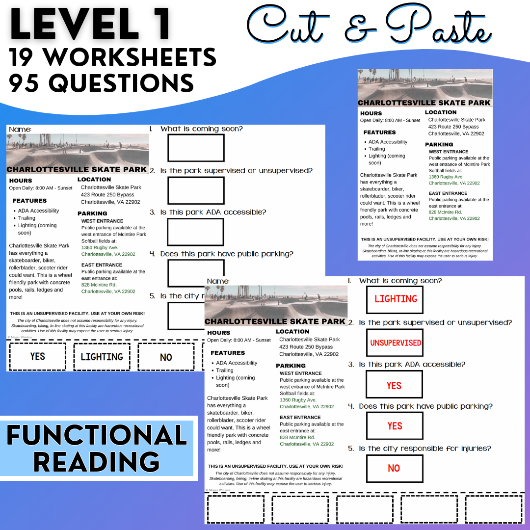 Website Comprehension 2 Real World Reading Worksheets Functional Texts Classful