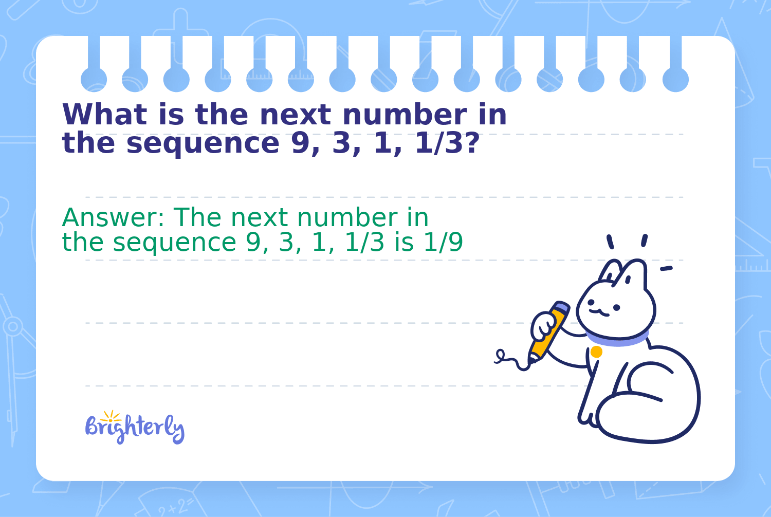 What Is The Next Number In The Sequence 9 3 1 1 3 Solved What Is The Next Number In The Sequence 9 3 1 1 3 Solved
