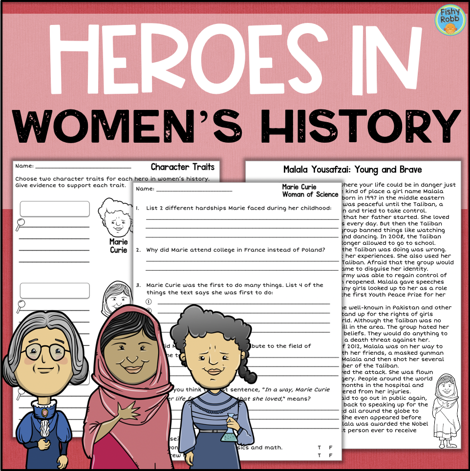 Women S History Month Reading Comprehension Made By Teachers Women S History Month Reading Comprehension Made By Teachers