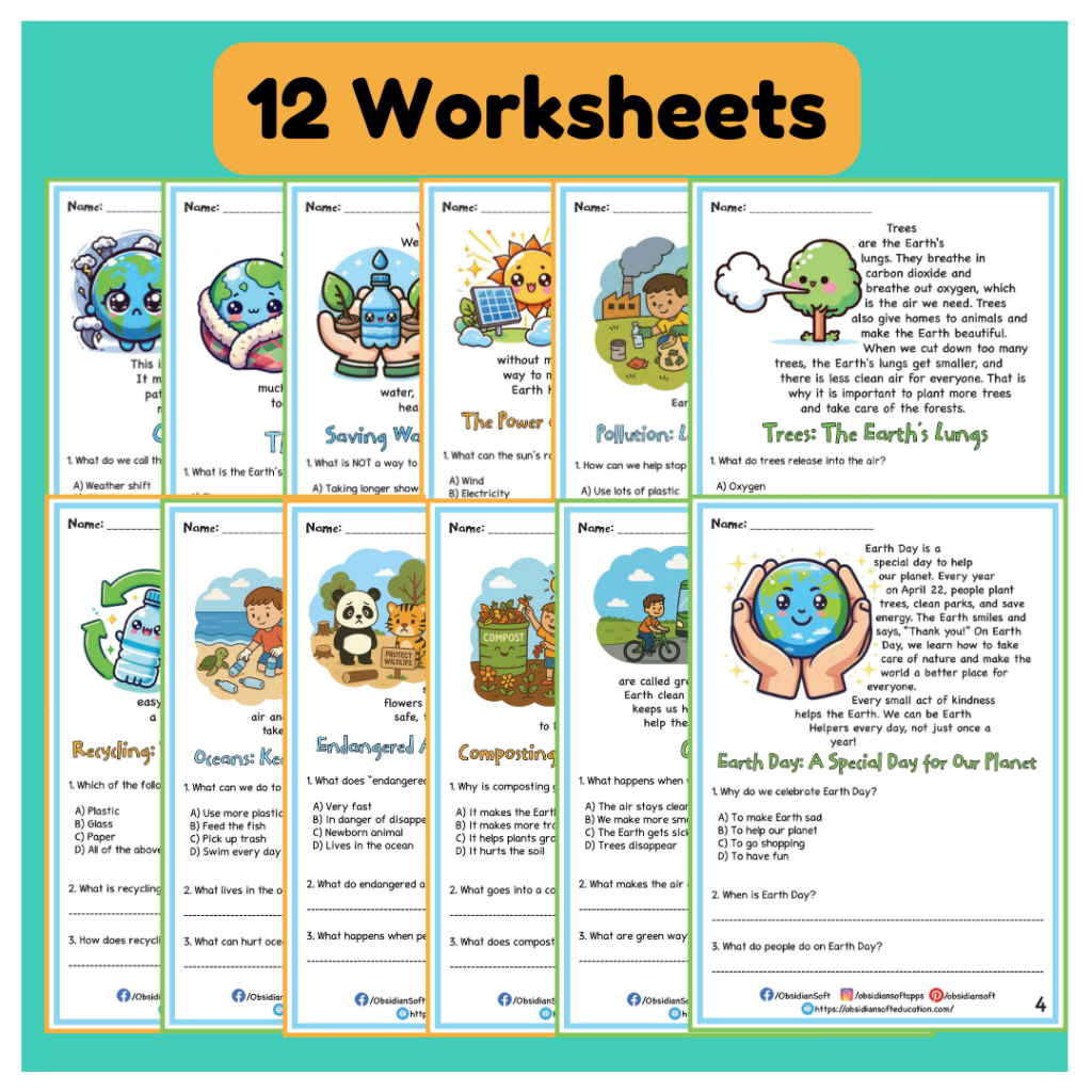 World Environment Day Worksheets For Grade 2 Fun Educational Activities For Kids ObsidianSoft