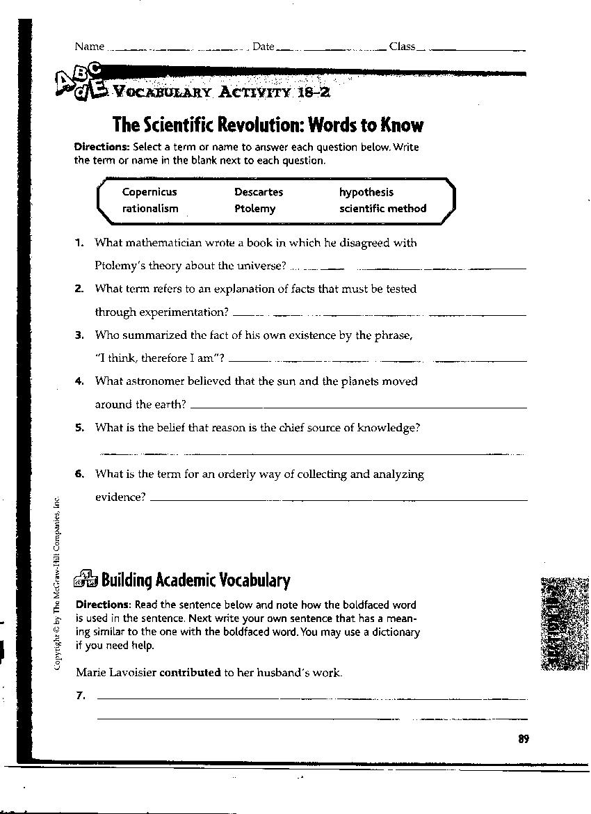 WHA54 Scientific Revolution And Enlightenment Scott J Shoup Library Formative